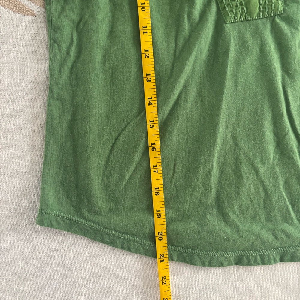 Anthropologie Green Ruffle Sleeve Top - Picture 9 of 9